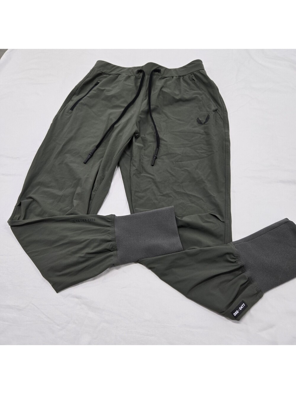 EUC Size S Men's ASRV Joggers Tetra-Lite High Rib Jogger Pants Olive DSG-0477